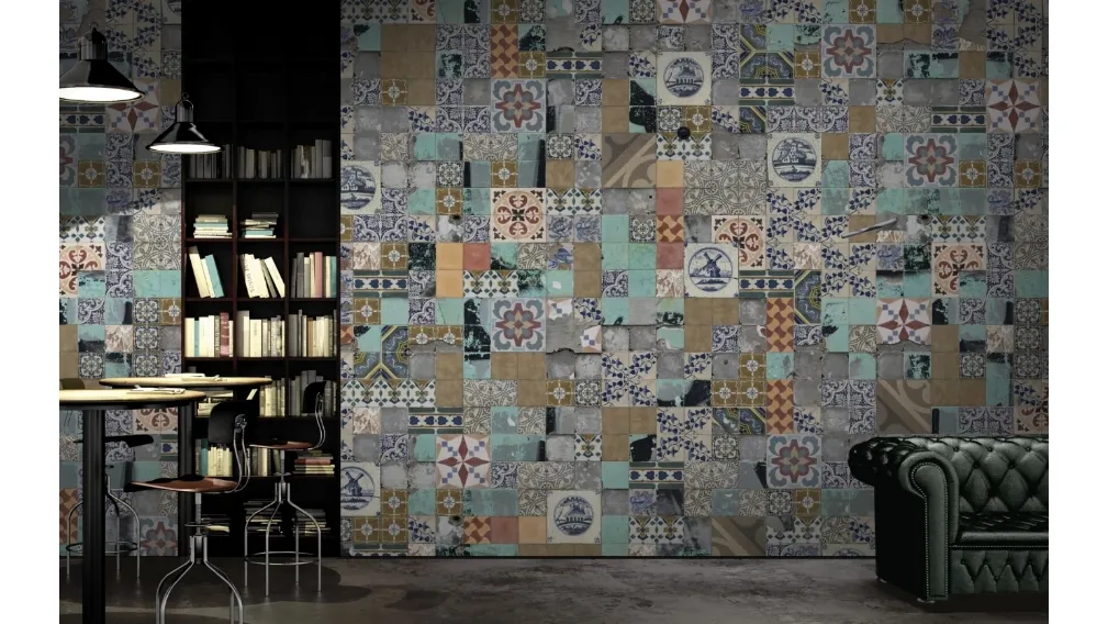 Carta da parati Tiled Up di Glamora