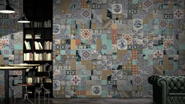 Carta da parati Tiled Up di Glamora