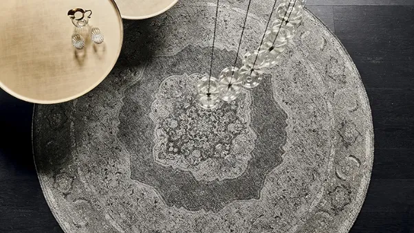 Tappeto rotondo Chennai grigio di Cattelan Italia