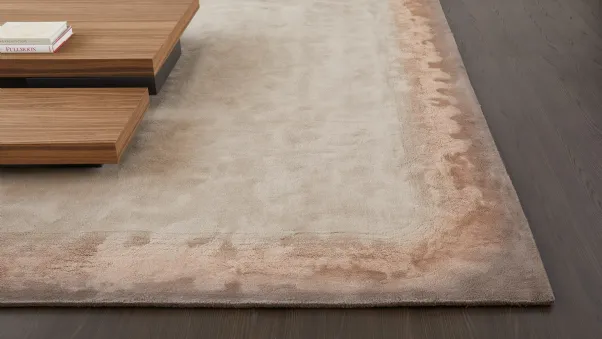 Tappeto in lana e lino semplice ed elegante Edge di Molteni & C