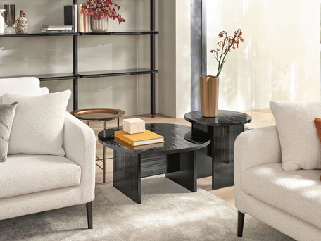 Tavolino di design in vetro Gliss di Fiam