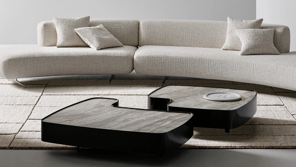 Tavolino Aspen con top in ceramica di Bonaldo