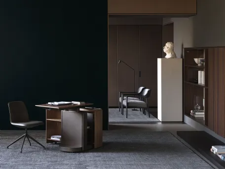 Scrittoio Touch Down Unit in legno di Molteni & C