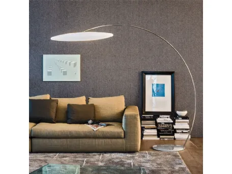 Lampada da terra in polietilene bianco Astra Arc di Cattelan Italia