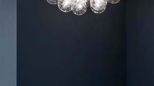 Lampada da parete a luce diretta e riflessa in metallo di Flos