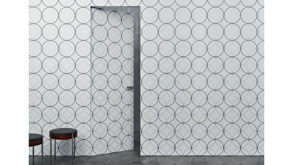 Porta Rasomuro 55s pattern geometrico di Lualdi