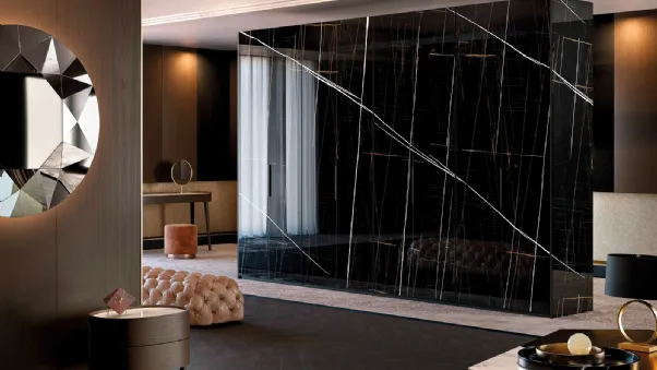 Armadio Glass Vetro Marmo Sahara di Olivieri