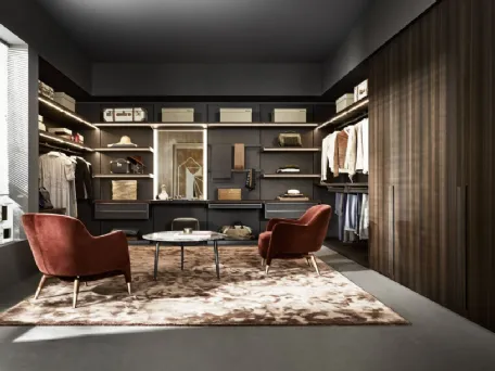 Cabina Armadio con ante battenti in legno Master Dresssing di Molteni & C