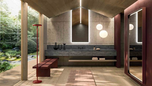 Mobile da Bagno sospeso 360Gradi_Concept_04 in Corian di Altamarea