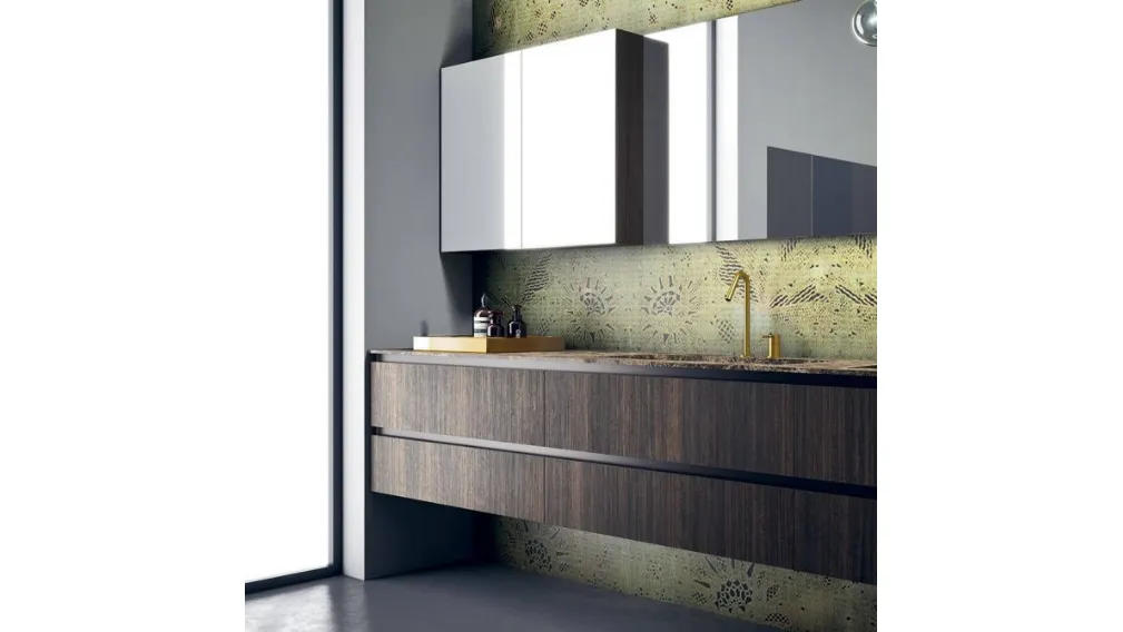 Mobile da Bagno Modo Project 08 in Rovere scuro di Altamarea