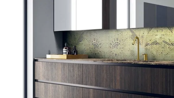Mobile da Bagno Modo Project 08 in Rovere scuro di Altamarea