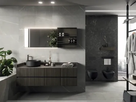 Mobile da Bagno Modo Project 10 in Rovere e Gres di Altamarea