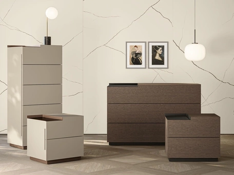 Gruppo Notte City in legno o laccato opaco di Morassutti