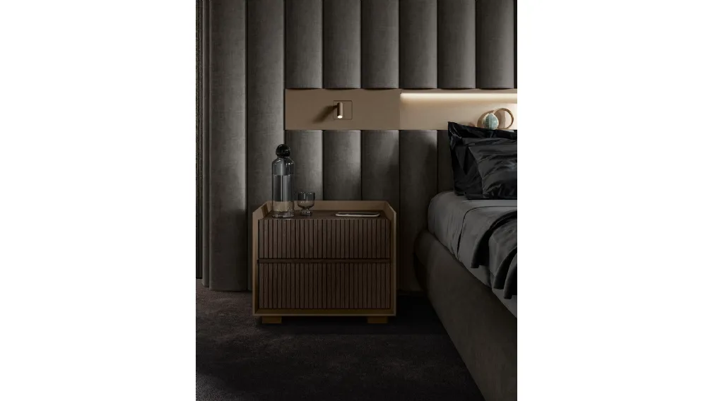 Comodino Dress Code Rovere Moka di Olivieri