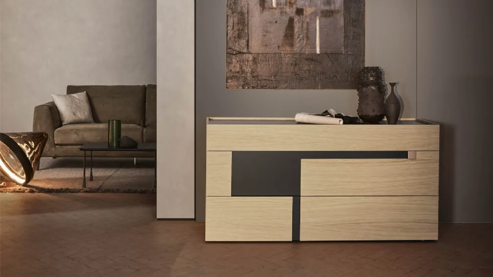 Comò Logos in legno di Pianca