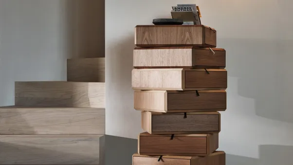 Cassettiera di design in legno Teorema di Molteni & C