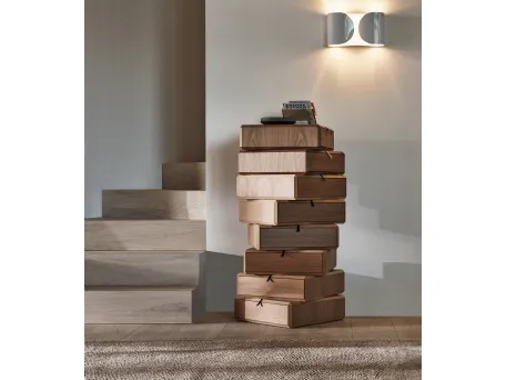Cassettiera di design in legno Teorema di Molteni & C