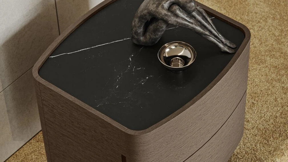 Comodino Oliver in rovere di Morassutti