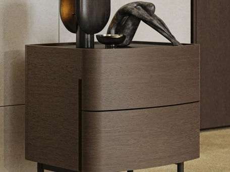 Comodino Oliver in rovere di Morassutti