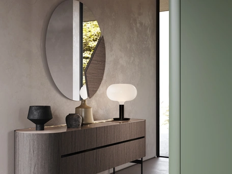 Comò Ottanta in Quercia Carbone di Voltan