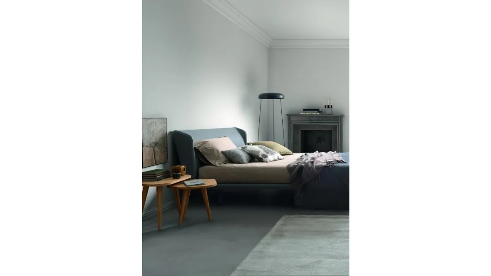 Comodino tavolino in legno di Rovere Avana Stone di Morassutti