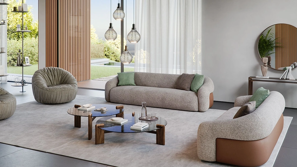 Divano lineare Baldwin di Cattelan Italia