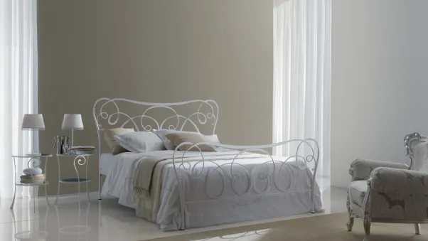 Letto in ferro battuto con testiera Altea di Bontempi