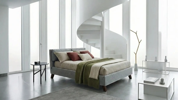 Letto imbottito Bahamas di Horm