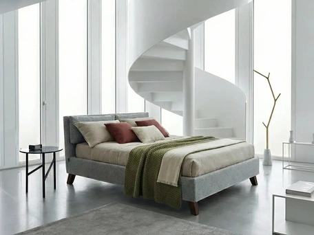 Letto imbottito Bahamas di Horm