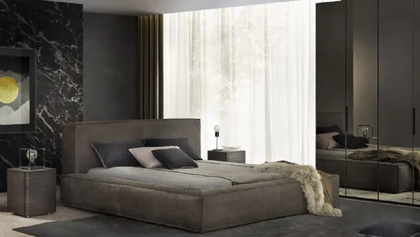 Letto Elite Pelle Vintage di Olivieri