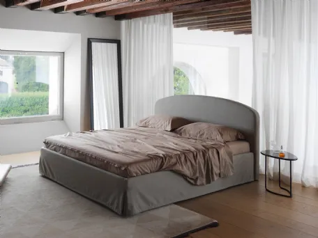 Letto in tessuto con contenitore Linosa Plus di Horm