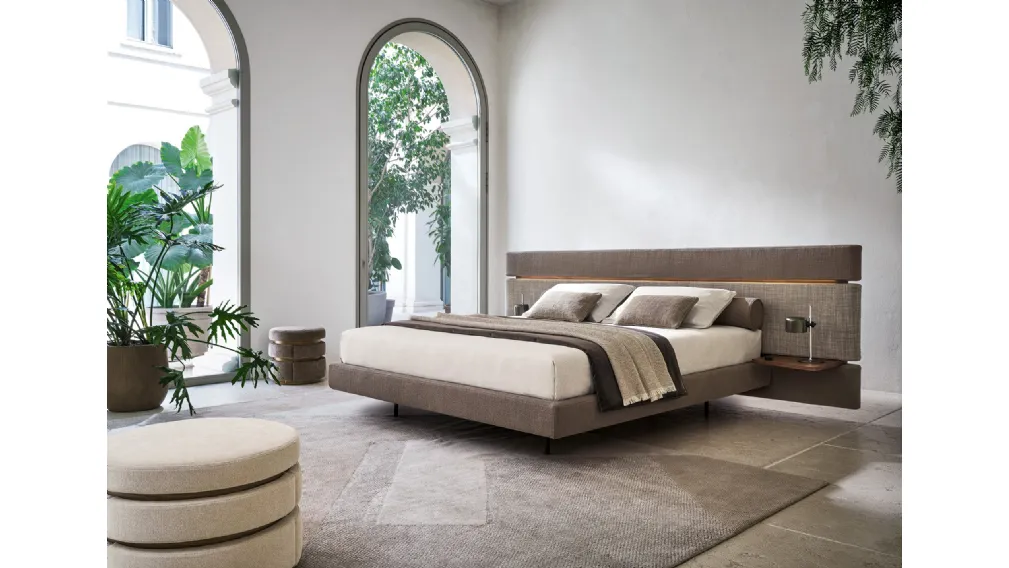 Letto matrimoniale Infinito con box contenitore di Twils