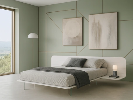 Letto No-Vo laccato di Voltan