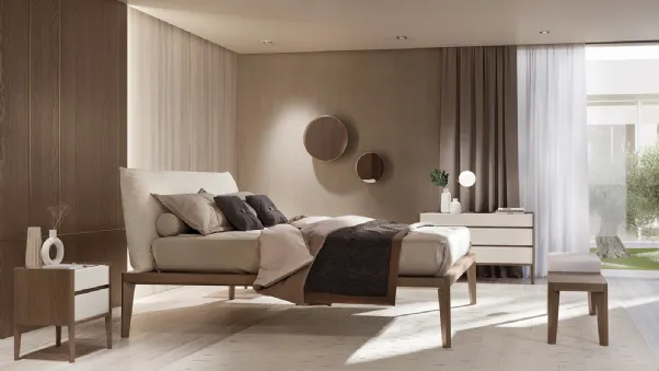 Letto con testiera Andrea Rovere Visone di Olivieri