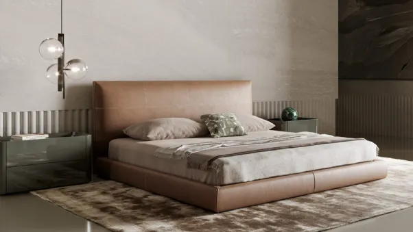 Letto in pelle Oris di Bonaldo