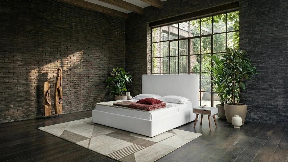 Letto con box contenitore Panarea di Horm