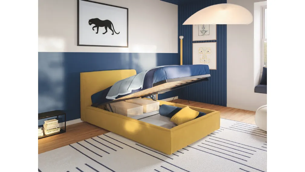 Letto singolo con box contenitore Ada di Twils