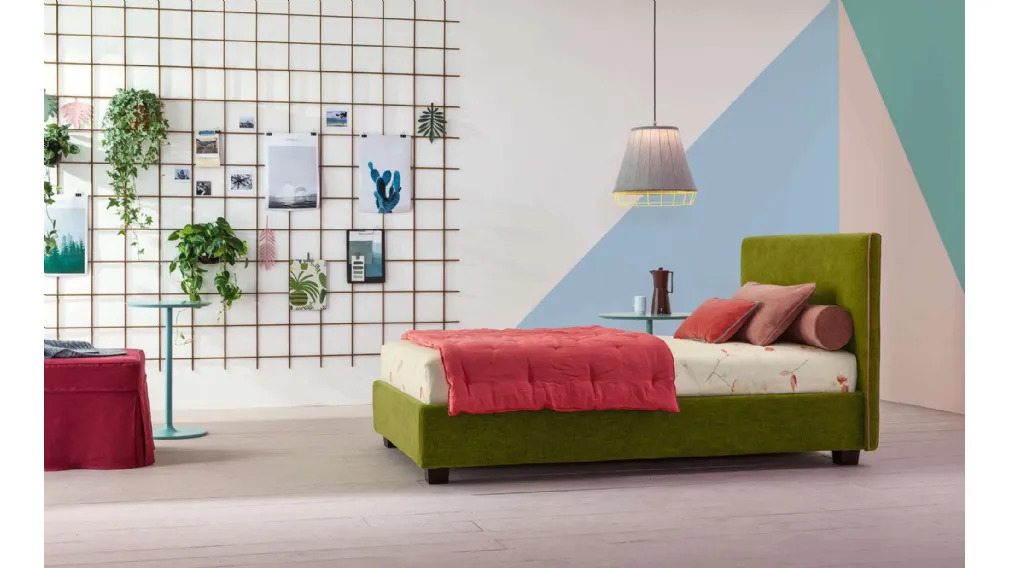 Letto Singolo in tessuto Dread di Twils
