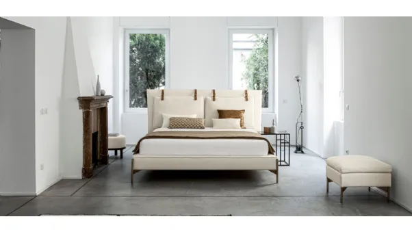 Letto in tessuto con testiera SP2802 Belt di Twils