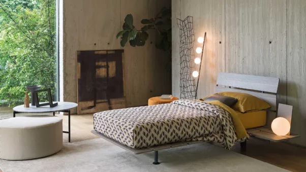 Letto con doghe in legno Tadao Singolo di Flou