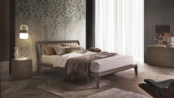 Letto Tube Rovere Visone di Olivieri