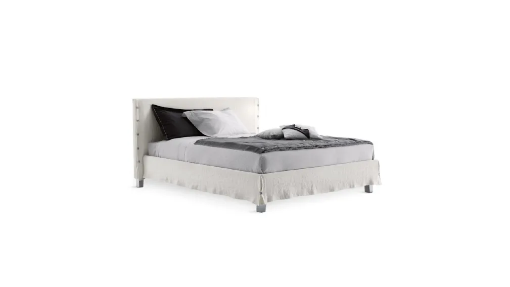 Letto in tessuto White di Horm