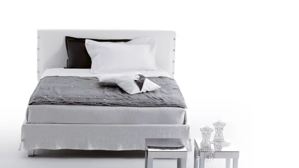Letto in tessuto White di Horm