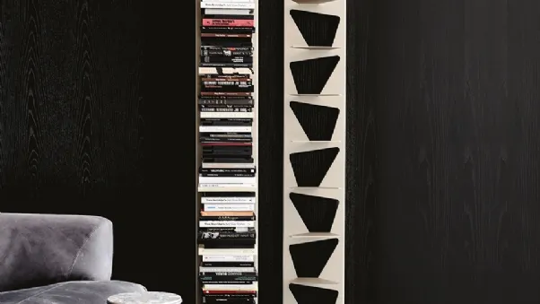 Libreria componibile a muro in acciaio verniciato Trap di Cattelan Italia