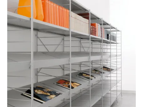 Libreria modulare in metallo Festival Professional di Horm