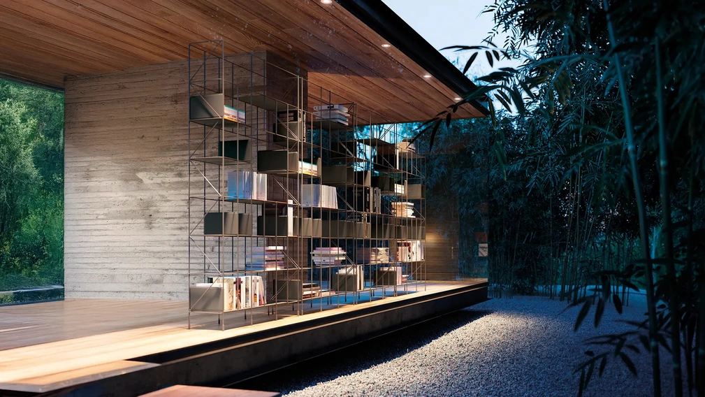 Libreria divisoria componibile Network di Horm