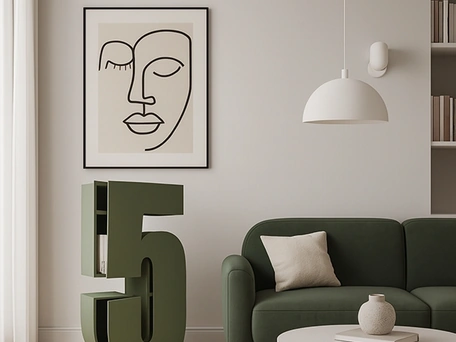 Libreria Numero Contenitore di Voltan