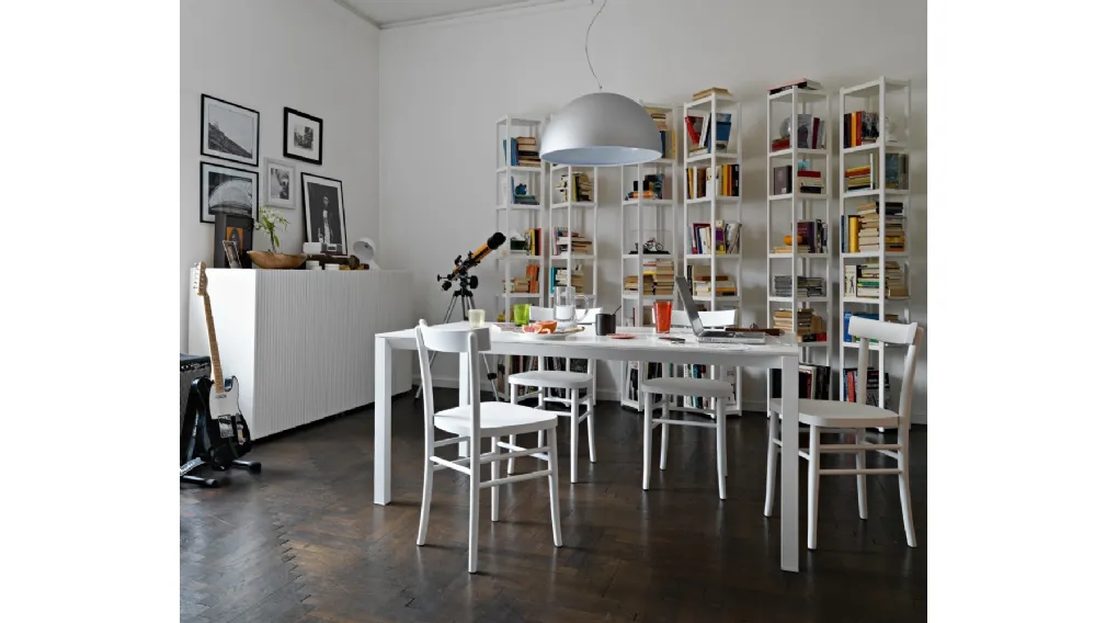 Libreria Singles in legno laccato di Horm