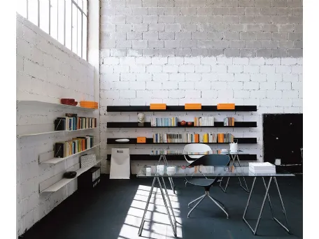 Libreria a muro in alluminio Web Stopper di Horm
