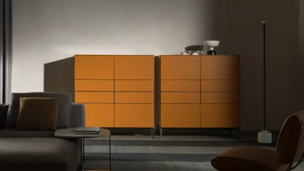 Madia alta 505 Up Sideboard 05 in laccato opaco di Molteni & C